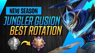 TUTORIAL GUSION 2021 NEW SEASON | BEST GUIDE GUSION 2021 | GUSION NEW ROTATION, BUILD & EMBLEM -MLBB