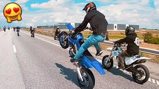 CRAZY SUPERMOTO HIGHWAY TAKEOVER!