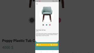 Furniture App UI using Flutter