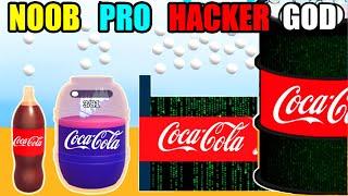 NOOB vs PRO vs HACKER vs GOD Drop and Explode Soda Geyser