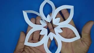 How to make a paper snowflake | Design Paper Ideas 종이 눈송이 [Easily and Quickly]