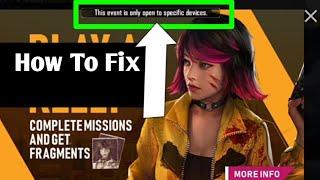 How To Fix This event is only open to specific device / play as kelly