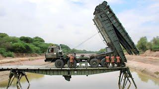 INDIAN ARMY ENGINEERS Operating the BRIDGING SYSTEM on BEML-TATRA T815 Truck | PART 1