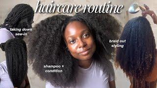 MY NATURAL HAIRCARE WASH DAY ROUTINE for Length Retention | How to grow long healthy natural hair