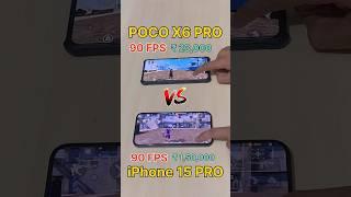 POCO X6 PRO  vs iPhone 15 PRO MAX  ₹1,50,00 Mobile vs 23,000 Mobile - FREEFIRE TEST #freefire