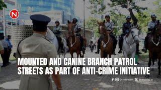 Mounted and Canine Branch patrol streets as part of anti-crime initiative