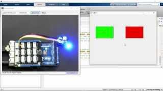 1. Arduino Matlab GUI controlling an LED