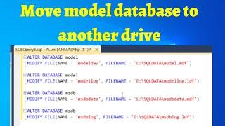 12 How to move msdb database to another drive in SQL Server