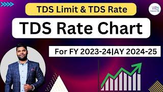 TDS Rate chart FY 2023-24  AY 2024-25 | TDS Rate chart 2023 24 | TDS Rate AY 2024-25 | TDS Rate