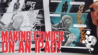 How I MAKE COMICS on mi IPAD! - mixmedia WORKFLOW!