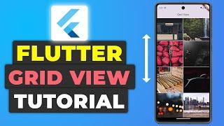 Flutter Grid View Tutorial | ScrollableGrid View Builder Guide