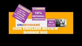 UNiREVSHARE REVIEW  ENGLISH 2016 Bobbie Dix