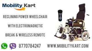 Mobility Kart Evox Recliner Power Wheelchair WC 104 with Wireless Remote Control - Call 8770784247