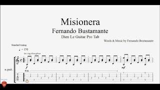 Fernando Bustamente - Misionera - Guitar Tutorial + TAB