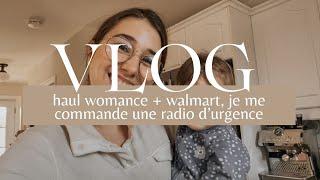 haul womance + walmart, je me commande une radio d’urgence | vlog du 2 avril 2024