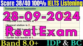 28 SEPTEMBER 2024 IELTS LISTENING TEST 2024 WITH ANSWERS  IELTS PREDICTION