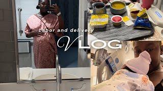 Labor And Delivery Vlog| Induced at 40 weeks | Raw,real experience | first time mom 🩵|2024