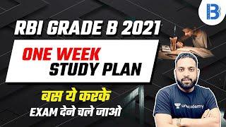 RBI GRADE-B 2021 | Maths by Arun Singh Rawat | One Week Study Plan