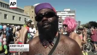 Cyclists Hit Cape Town for 8th Naked Bike Ride