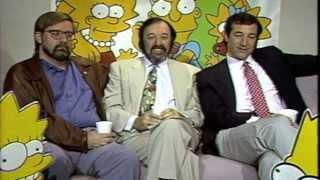 The Simpson Matt Groening, James Brooks, and Sam Simon With Barry Roskin Blake 1990