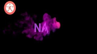 How to Make Coloured Smoke Text Reveal Amimation intro in kinemaster