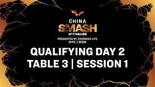 LIVE! | T3 | Qualifying Day 2 | China Smash 2024 | Session 1