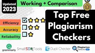 Top free plagiarism checkers Comparison | Best Plagiarism Checkers