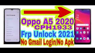 Oppo A5 2020 (CPH1933)Android 11 Frp Bypass Without Pc|New Trick 2021|Bypass Google Lock 100%Working