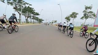 PIK 2 Loop  MORNING BICYCLE GOWES FUN - Sepeda PELOTON di Pantai Indah Kapuk 2