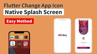 Flutter native splash screen and App icon change - Easy Method
