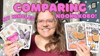 Comparing My Kindles, Nook, and Kobo EReaders! ‍️