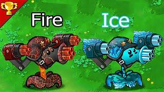 Plants vs Zombies Hack Minigame Zombotany2 Plant Fire Vs Ice Plant Vs 999 Patin Zombie