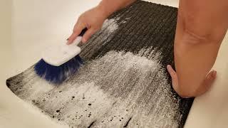 Carpet Washing - Scrubbing with Powder and Liquid Soap *ASMR*