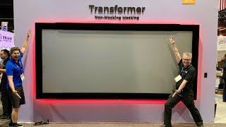 SI Screens TRANSFORMER Movable Projector Screen!! Goodbye Black Bars....