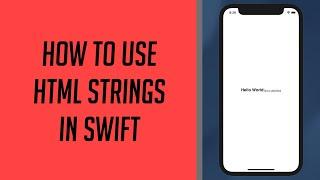 How to use HTML String in Swift