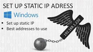 Set up a static IP address in Windows.