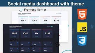 Social media dashboard with theme switcher | Dark Mode | Desafío Frontend Mentor