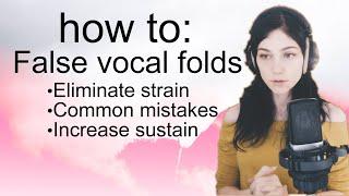 CLEAN UP THE VOICE & AVOID STRAIN | False Vocal Fold Control | 8 Exercises, Document, and Lecture