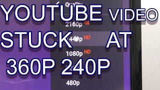 4K & 1080p video uploaded only shows in 480p 360p or 240p on YouTube