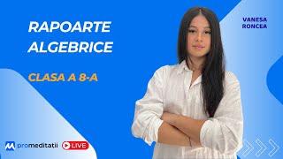 Evaluarea Națională matematică 2025 | Rapoarte algebrice  - LIVE