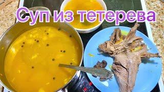 Простой и вкусный суп из Тетерева. Тетерев-косач. Крестьянский суп. Постный суп. Дикая кухня. Дичь