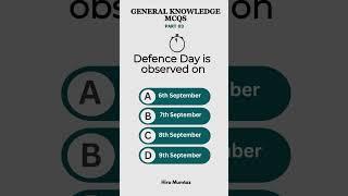 defence day is observed on #gkmcq  #shorts  #gkquiz