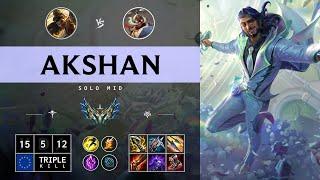 Akshan Mid vs Corki - EUW Challenger Patch 14.13