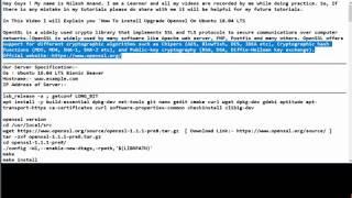 How To install Upgrade Openssl On Ubuntu 18.04 LTS