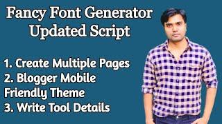 Fancy Font Generator Updated Script | Fancy Text Generator For Instagram Twitter Facebook - Blogger