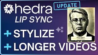 Hedra AI offers New Stylize Image Feature AND Longer Lip Sync Videos