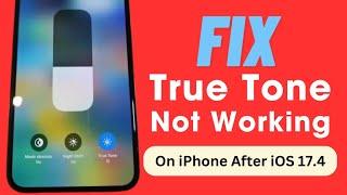 How To Fix True Tone Is Not Working On iPhone After iOS 17.4 Update 2024