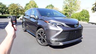 2025 Toyota Sienna Platinum AWD: Start Up, Test Drive, Walkaround, POV and Review