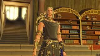 Urianger says "come" and then walks away