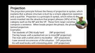 SYNTAX The sentence pattern of language